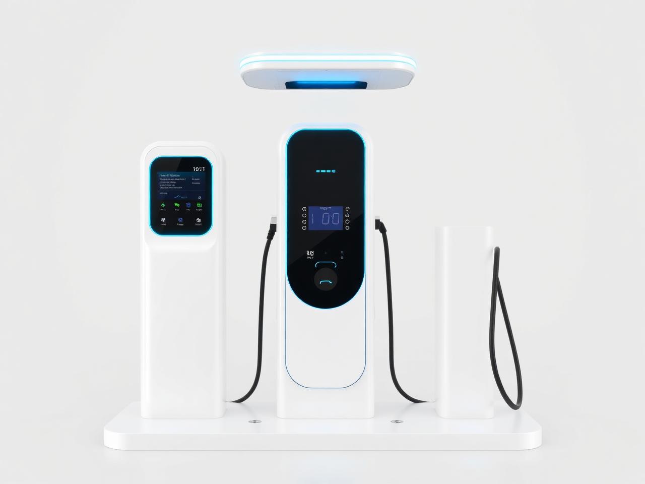 Modern EV charging station